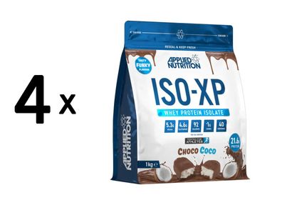 4 x Applied Nutrition Iso-XP (1000g) Choco Coco