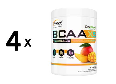 4 x Genius Nutrition BCAA-X5 (360g) Mango