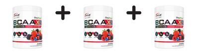 3 x Genius Nutrition BCAA-X5 (360g) Red Energy