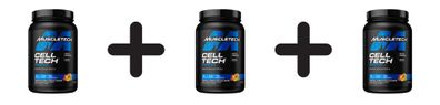 3 x Muscletech Performance Series Cell-Tech (2,5lbs) Tropical Citrus Punch