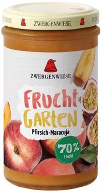 Zwergenwiese 6x FruchtGarten Pfirsich-Maracuja 225g