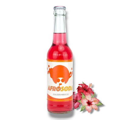 Neu! Afrosoda Golden Hibiscus 6 x 0,33l- Taste The Beat