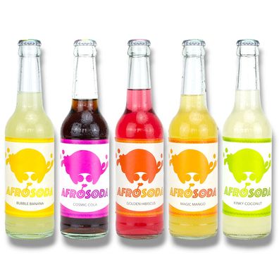 Neu! Afrosoda Mix 10 x 0,33l - 5 Sorten Probierpaket