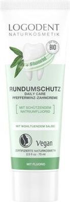 Logona 6x Extrafrischer Rundumschutz daily care Zahncreme 75ml