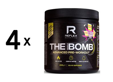 4 x Reflex Nutrition The Muscle Bomb (40 serv) Twizzle Lolly
