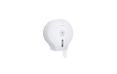 Mini Jumbo Toilettenpapierspender – Weiß 24cm x 13cm x 26cm Kunststoff