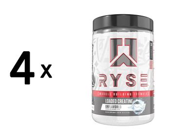 4 x RYSE Loaded Creatine Unflavoured (30 serv) Unflavoured