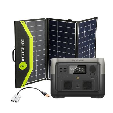 EcoFlow RIVER 2 MAX Powerstation Bundle mit SunFolder Solartasche