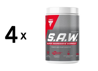 4 x Trec Nutrition S.A.W. (400g) Blackcurrant Lemon