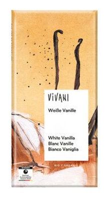 Vivani 6x Weiße Schokolade mit Vanille 80g