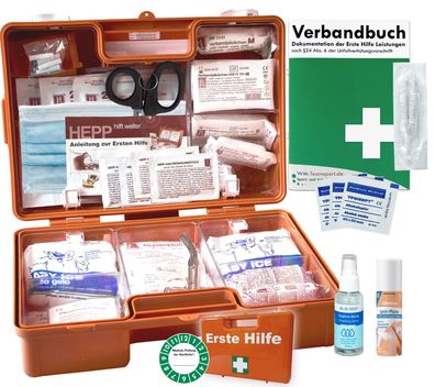 Erste-Hilfe Koffer M4 PLUS DIN 13157 + Sprühpflaster & Hygiene-Spray