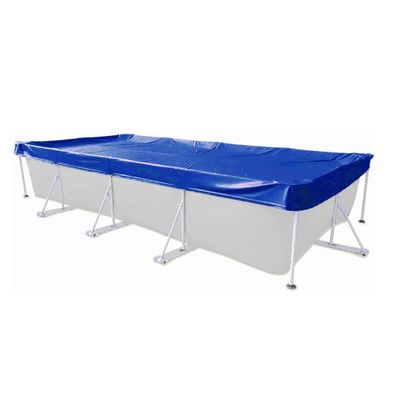Abdeckplane Rechteck Blau mit Übermaß Sommer & Winter Pool Schwimmbad