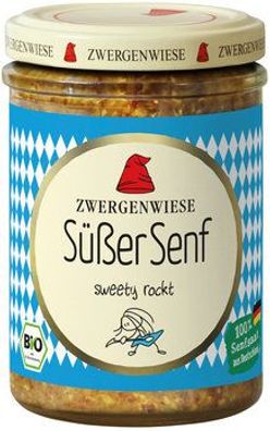 Zwergenwiese 3x Süßer Senf 160ml