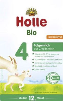 Holle 3x Bio-Folgemilch 4 aus Ziegenmilch 400g