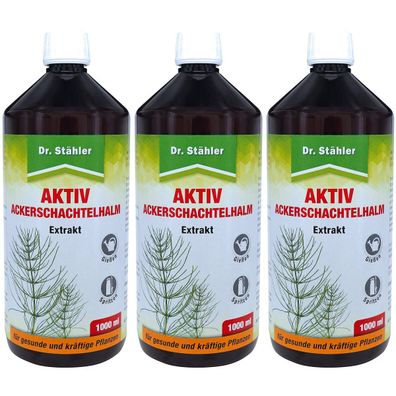 3 x Dr. Stähler Aktiv Ackerschachtelhalm Extrakt 1.000 ml - Pflanzenstärkungsmittel
