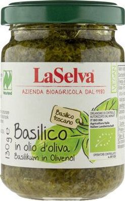 LaSelva 6x Basilikum in Olivenöl 130g