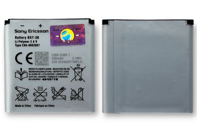 Original Sony Ericsson BST-38 Akku Li-Polymer 930mAh Xperia X10 Mini Pro C510 ...