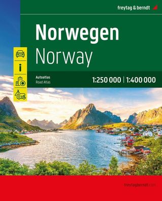 Norwegen, Autoatlas 1:250.000 - 1:400.000, freytag & berndt, Freytag & Bern ...