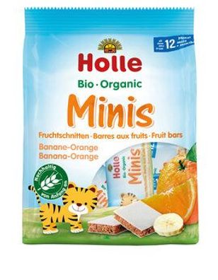 Holle 3x Bio-Minis Fruchtschnitte Banane-Orange 100g