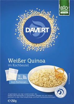 Davert 3x Weißer Quinoa im Kochbeutel 250g 250g