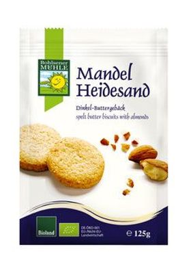 Bohlsener Mühle 6x Mandel-Heidesand Dinkel-Buttergebäck 125g