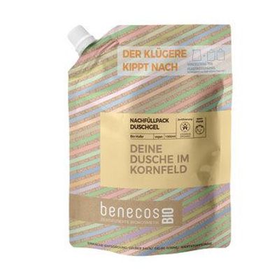 benecos 3x benecosBIO Nachfüllbeutel 1000 ml Duschgel BIO-Hafer - DEINE DUSCHE