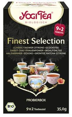 Yogi Tea®, Yogi Tea GmbH 6x Yogi Tea® Finest Selection Bio 18x1,9g