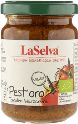 LaSelva 3x Pest'oro - Würzcreme aus getrockneten Tomaten 130g