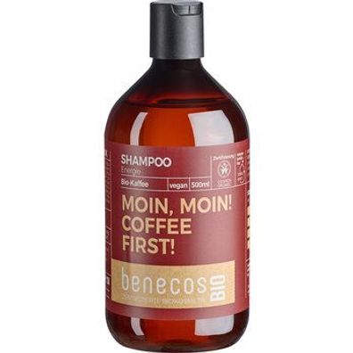 benecos 3x benecosBIO Shampoo Energie BIO-Kaffee - MOIN MOIN! COFFEE FIRST! 500ml