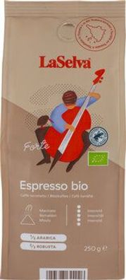 LaSelva 3x Espresso "Forte" - Röstkaffee gemahlen 250g