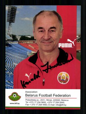 Harald Irmschler Nationalspieler Belarus Original Signiert + A 234732
