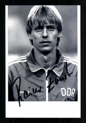 Rainer Ernst Foto DDR Nationalspieler 1981-90 Original Sign. + A 234674