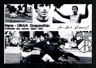 Hans Ulrich Grapenthin DDR Nationalspieler 1975-81 Original Signiert + A 234705