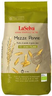 LaSelva 3x Mezze Penne - Teigwaren aus Hartweizengrieß 500g