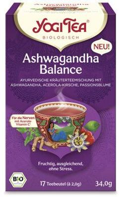 Yogi Tea®, Yogi Tea GmbH 3x Yogi Tea® Ashwagandha Bio 17x2,0g