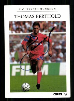 Thomas Berthold Autogrammkarte Bayern München 1992-93 Original Signiert