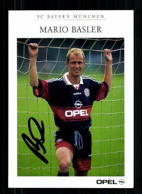 Mario Basler Autogrammkarte Bayern München 1998-99 Original Signiert