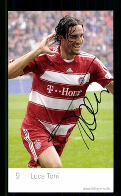 Luca Toni Autogrammkarte Bayern München 2007-08 Original Signiert