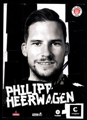 Philipp Heerwagen Autogrammkarte FC St Pauli 2015-16 Original Signiert + A 114274