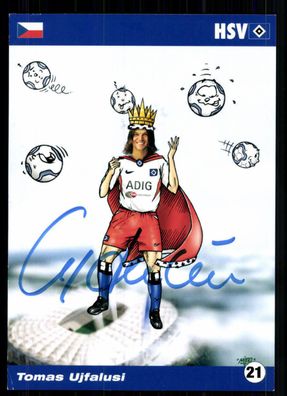 Tomas Ujfalusi Autogrammkarte Hamburger SV 2003-04 2. Karte + A 96313