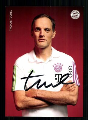 Thomas Tuchel Autogrammkarte Bayern München 2023-24 Original Signiert