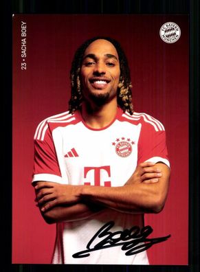 Sacha Boey Autogrammkarte Bayern München 2023-24 Original Signiert