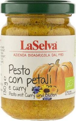 LaSelva 3x Pesto mit Curry und Blüten - Kürbis Würzpaste 130g