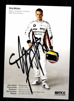 Dirk Müller Autogrammkarte Original Signiert Motorsport + A 234368