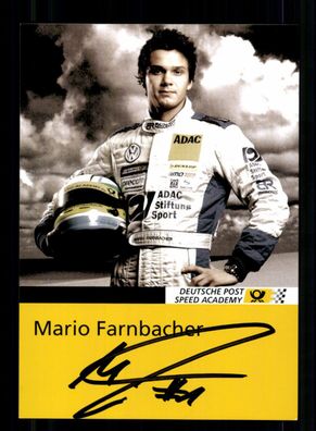 Mario Farnbacher Autogrammkarte Original Signiert Motorsport + A 234404