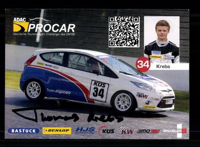 Thomas Krebs Autogrammkarte Original Signiert Motorsport + A 234435