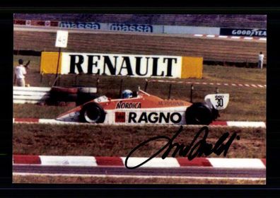 Mauro Baldi Formel 1 1982-1985 Foto Original Signiert + A 234132