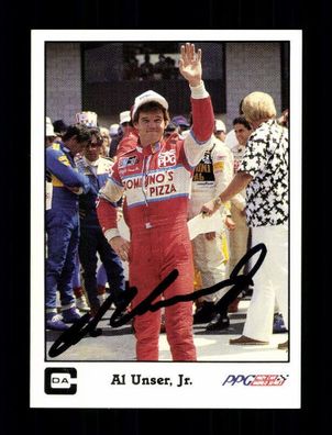 Ai Unser Jr. Autogrammkarte Original Signiert Motorsport + A 234247