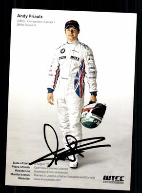 Andy Priaulx Autogrammkarte Original Signiert Motorsport + A 234363