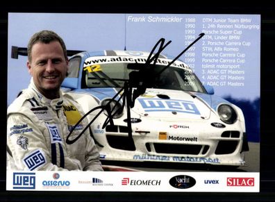 Frank Schmickler Autogrammkarte Original Signiert Motorsport + A 234426